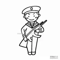 海军简笔画图片
