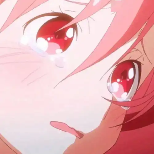 哭泣动漫女生头像
