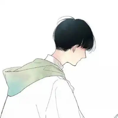 动漫男生背影头像
