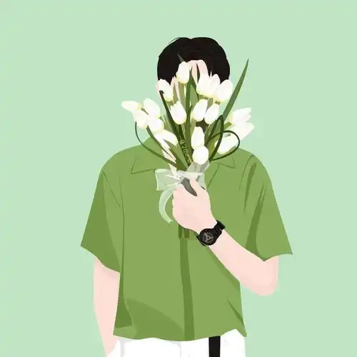 简约高级不易撞的插画头像
