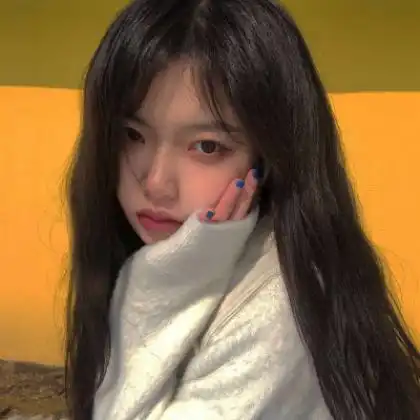 长直发气质女生头像,生活中最美的风光
