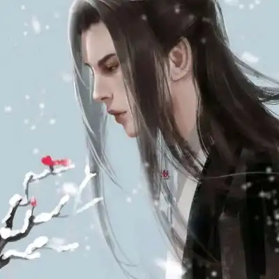 唐崎夜雨手绘古风自截唯美男头
