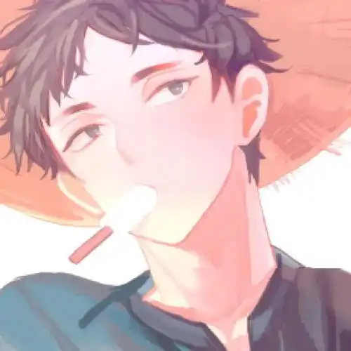 小众动漫男头手绘风帅气男生头像插画
