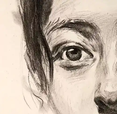 视频教学朱传奇教你画身着格子衬衫的邻家女孩正面微侧女青年素描头像
