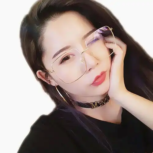 近视眼镜女复古方框眼镜男韩版有度数近视镜抖音网红同款眼镜框女
