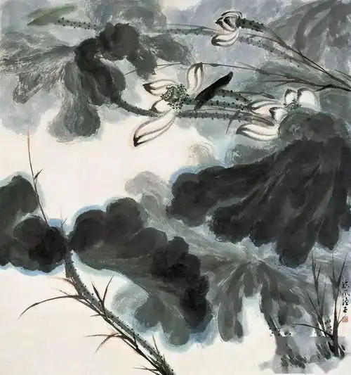 谢临风的国画,仙风道骨,超凡脱俗
