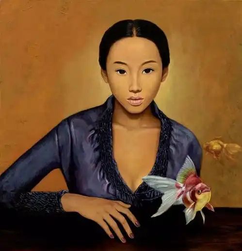 陈漫天人物油画作品2

