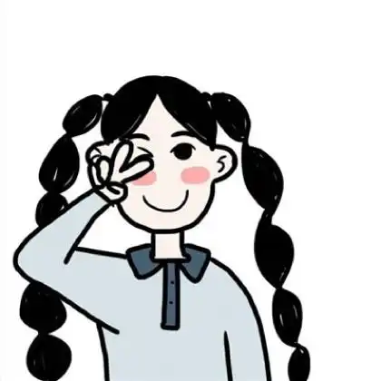 卡通韩国情侣头像一男一女2张分开,我动情一场只为你
