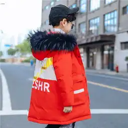 男童羽绒服中长款中大童加厚童装外套冬季新款儿童羽绒服男孩12岁
