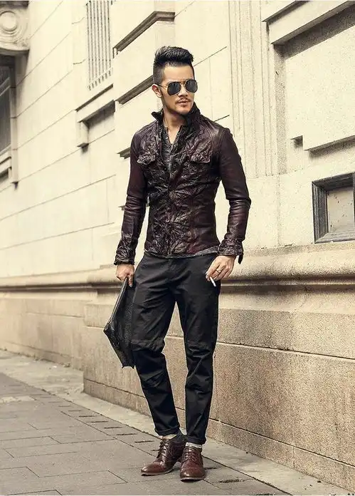 穿上皮衣,做个充满男人味的野人
