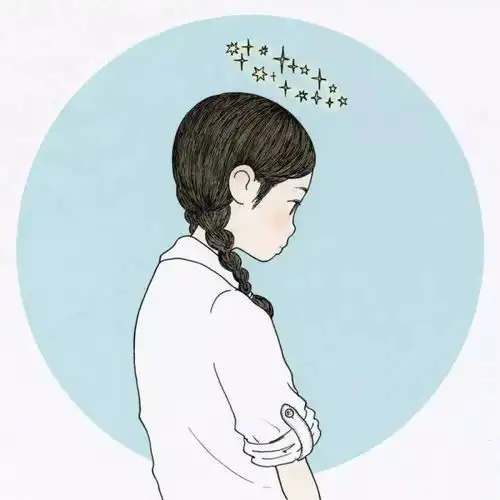 手绘少女风头像

