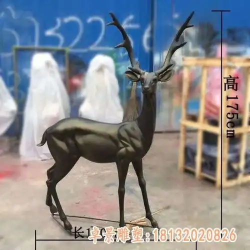 公园铜雕鹿邯郸青铜雕塑鹿价格
