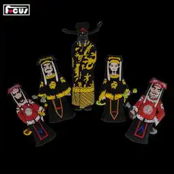 pvc软胶冰箱贴滴胶环保3d中国风包公冰箱贴旅游纪念品京剧冰箱贴
