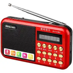 纽曼l56数码收音机播放器红色收音机mp3老人迷你小音响插卡音箱便携式随身听校园广播收录音机产品图片1素材it168收录音机图片大全
