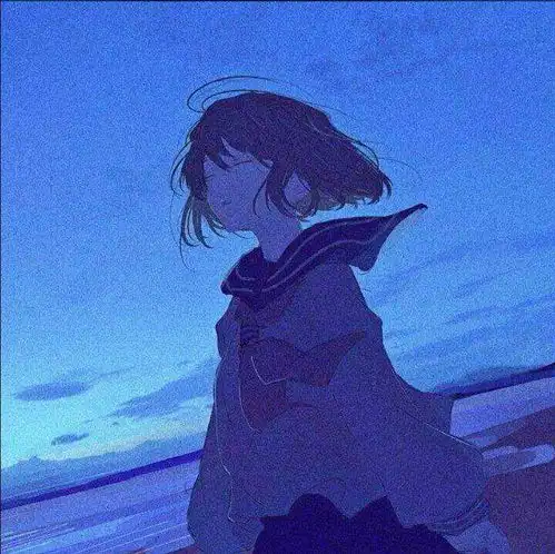 意境孤独感十足女生动漫头像
