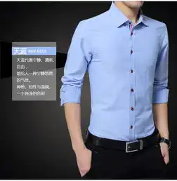 壹恺y.kay春秋季男士衬衫长袖青年韩版衬衣修身休闲商务纯色白衬衫5625

