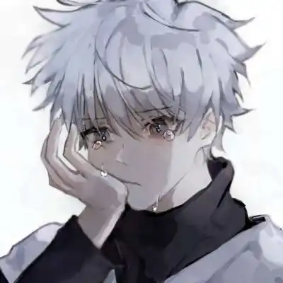 江孑帅气超酷手绘二次元男生头像
