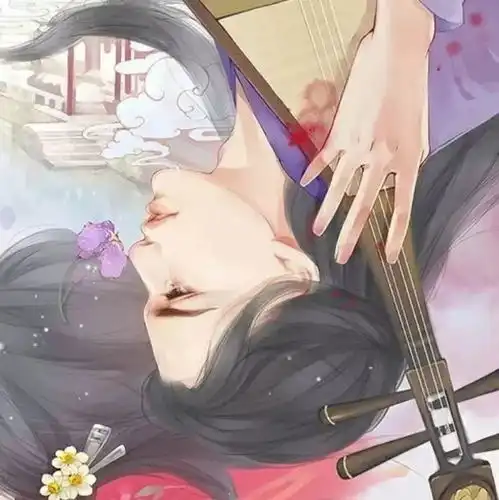 高清情头古风一男一女古风情侣头像一对
