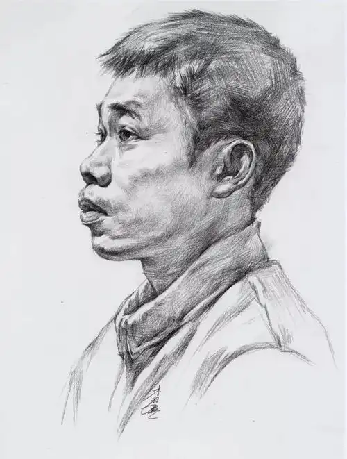 素描头像结构画法,优秀范画和作图步骤这里都有
