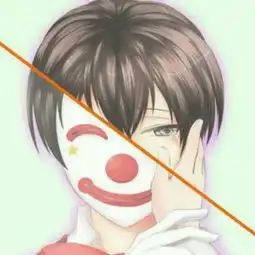 面具小丑的动漫头像最好是戴礼帽的那种类似黑之契约者那样的面具
