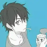 个性黑白头像男动漫帅气
