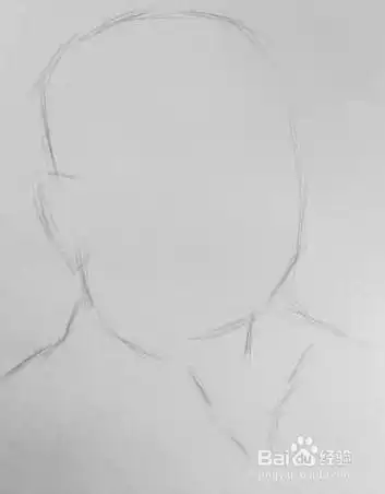 男青年素描头像画法
