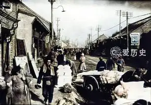 民初大量移民涌向关外的热闹景象神似葛优的男子挑着猪头逛街