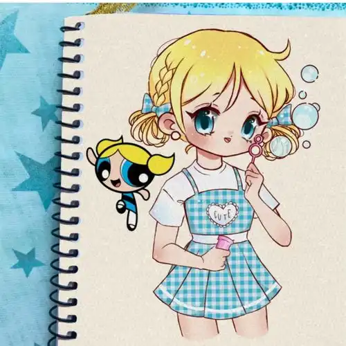 飞天小女警画风升级版,不一样的外观,却还是熟悉的人物风格
