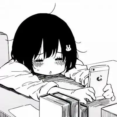 头像超可爱黑白动漫女头像系列3
