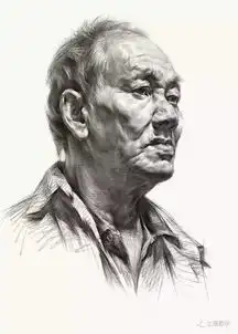 素描中老年头像大汇总

