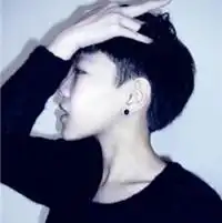 谁有这种发型各个方向的照片
