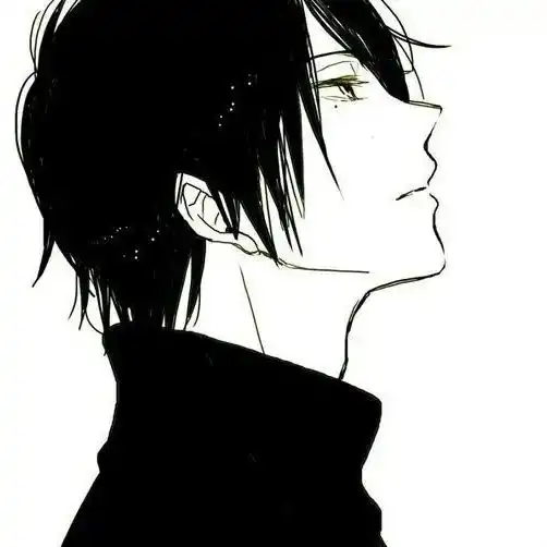 黑白动漫男生头像不要妄想每个人都待你如朋友
