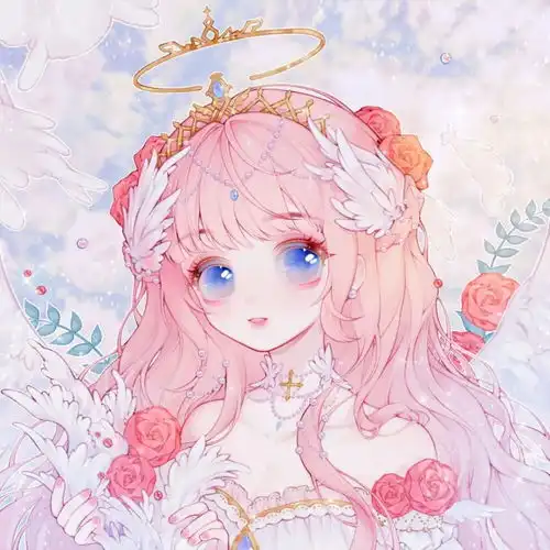 唯美仙气动漫女生头像
