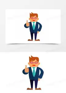 卡通商务男子png图片素材免费下载ai格式熊猫办公
