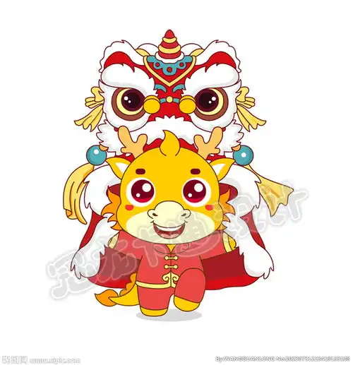 2024龙年小龙舞狮素材版设计图
