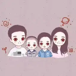 一家三口,两口,四口,一家五口头像大集合,想要家庭头像的自取
