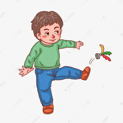六一儿童节踢毽子的小男孩人物素材图片免费下载千库网
