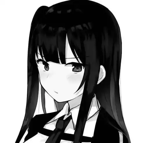 致郁系黑白男女头像
