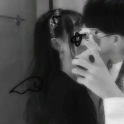 情侣头像黑白霸气十足一对
