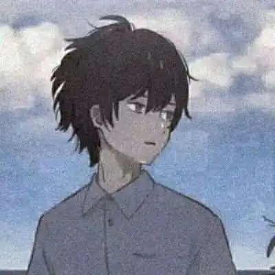 丧里丧气的动漫男头
