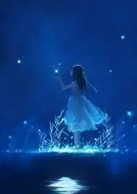 求淡蓝色漫画头像
