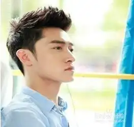 男生个性的无刘海短发发型
