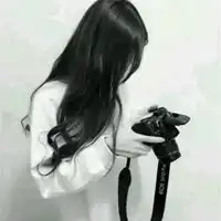 qq侧脸女生头像
