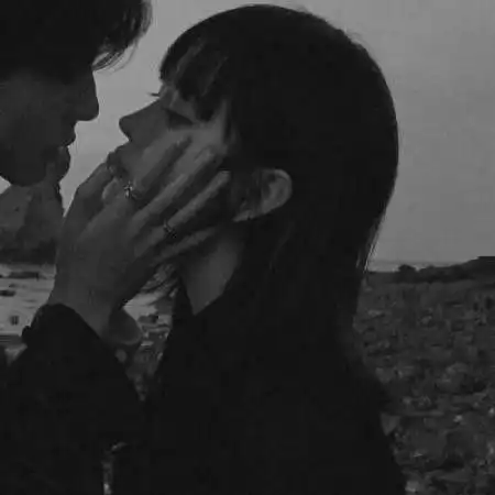 黑白男女情侣头像