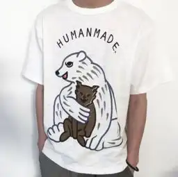 店长优选系列humanmade16sstshirt动物主题短袖tee男女情侣t恤
