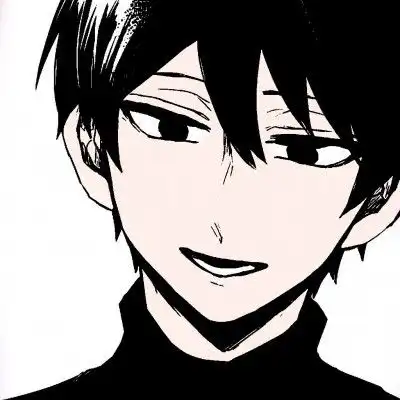漫画男头像高清黑白
