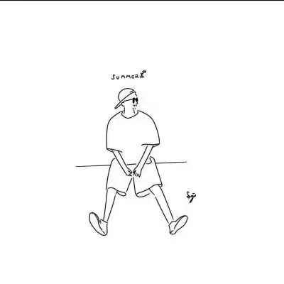 男生黑白灰色头像