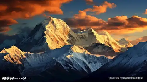 日照金山摄影图
