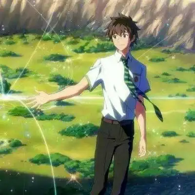 你的名字头像情侣一对单人你的名字动漫微信头像
