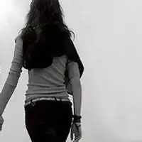 妹子灰色头像卡通微信头像图片大全
